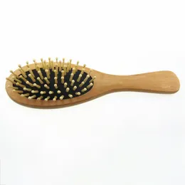 Billigt Pris Naturligt träborste Hälsosam vård Massage Trähår Kammar Antistatisk Detangling Airbag Hairbrush Hair Styling Tool