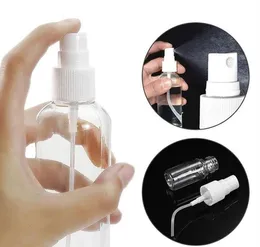 Plastsprayflaska 120ml Transparent Spray Pump Bottle Tom Kosmetisk behållare 4oz 1000pcs Lot