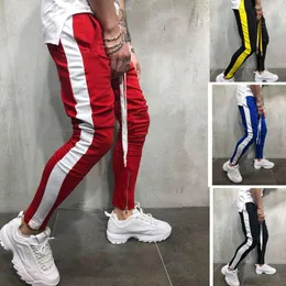 2021 Fashion New Streetwear Sweatpants för män Causal Sportswear Pants Black White Trendy Mäns Hip Hop Sweatpants Byxor Byxor