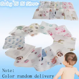 10 sztuk 28 * 28 cm miękkie baby wanna ręcznik szaty dla niemowląt muślin ręcznik noworodka Washcloth karmienia dzieciak twarz tkaniny dzieci chusteczki dwie warstwy