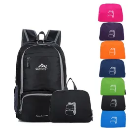 HWJIANFENG Sports Foldable Backpack 30L Hwjianfeng 525 Portable Bag Nylon Outdoor Running Hiking Cycling Backpack Q0113