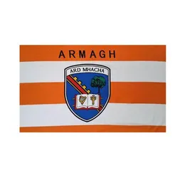 Ireland County Armagh Banner 3x5FT 90x150cm Double Stitching Flag Festival Party Gift 100D Polyester Indoor Outdoor Printed Hot selling