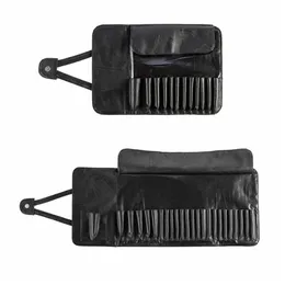 Professional 12/24 Slot Makeup Brush Holder Cosmetic Organizer Rolling Bag Case Container Pouch Bags 211224