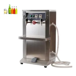 220V multifunctionele dubbele kop vloeistofvulmachine voor cosmetica frisdrank roestvrijstalen verticale elektrische vloeistofvulmachine