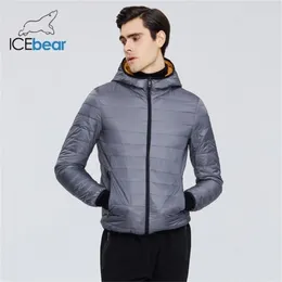 IceBear New Lightweight homens para baixo casaco elegante casual homens jaqueta masculino jaqueta com capuz marca homens roupas mwy19998d 201114