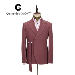 Cenne des Graoom New Men Suit 2個スリムフィット高品質の結婚式の歌手ドラマステージコスチュームパーティーPROM DG-ATM 201123