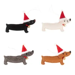 The latest 15.5X11.5X1CM size, Christmas products, Christmas decorations, Christmas tree pendants, pet dog pendants