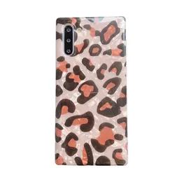Leopard Soft TPU Case For Iphone 12 11 Pro XR X XS 8 7 6S Samsung S20 Note10 S10 Plus S9 Animal Grain Sequin Shell Luxury Fashion Phone Cove