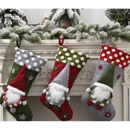 New Year Christmas Stocking Sack Xmas Gift Candy Bag Noel Christmas Decorations for Home Natal Navidad Sock Tree Decor1