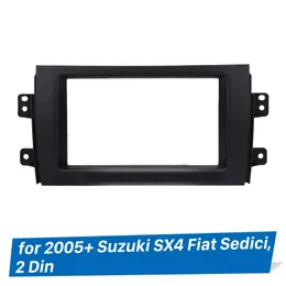 سيارة 2din Fascia لعام 2007 2008 -2013 سوزوكي SX4 FIAT SEDICI ستيريو لاعب لوحة الوجه لوحة تثبيت لوحة لوحة