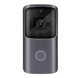 Video Dörr telefoner WiFi Doorbell 720P IP Säkerhet Intercom Wireless Camera Motion Detection Larm Automio Talk Vattentät SD-kort ABS1