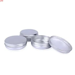 100ml Kosmetyczny Jar Refillable Travel Cream Cream Container Wax Tin Metal Can Pudełko z oknem Kolorowa śruba Capqualtity