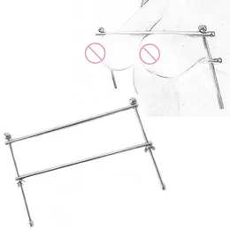 금속 속박 고문 세트 가슴 젖꼭지 클램프 여성을위한 유방 strapon 섹시한 장난감 여성 커플 도구 성인 게임 에로틱 한 기계