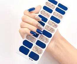 22 Tips Sheet Full Cover Nail Sticker Wraps DIY Decals Self Adhesive Nails Stickers for Women Girls