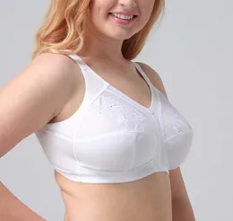 White cotton bra big size 85 90 95 100 105 110 D DD E F G cup bras