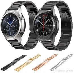 Samsung Gear S3 S2 Classic Metal Strapのための22mm / 20mmのステンレス鋼の腕時計バンドのためのギアS3スマートウォッチ3リンク腕時計バンド
