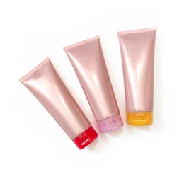 200ml Pearl Pink Lagring Slang Hand Cream Facial Cleanser Kosmetiska Förpackningsbehållare Soft Tubes Squeeze Sub-Botling 30st / Lot