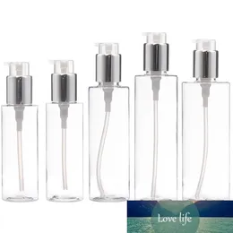 New Transparent Pet Lotion Bottle Plastic Pressure Pump Airless Sprayer Bottle Cosmetic Packaging Containers Travel Accessories