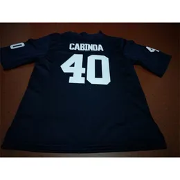 2324 White Navy #40 JASON CABINDA Penn State Nittany Lion Alumni College Jersey or custom any name or number jersey