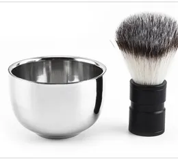 2022 Tazza di sapone da barba in acciaio inossidabile durevole da uomo Salone di barbiere professionale per pennello Shinning Tazza da barba Ciotola Regalo per la cura del viso