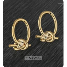 stud ymyw copper metal knot fashion arics arrings charm charm hegetric strendy coreancles d'Oreilles dour femmes1