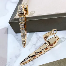 Bgari Snake Ohrring Diamant 18K Gold plattiert Sterling Silber