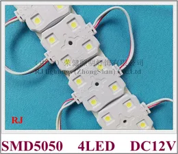 SMD5050 Ny designinjektion LED -modul Vattentät IP65 5050 LED -modul DC12V 0,96W 4LED IP66 37mm*37mm*6mm