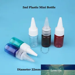 100pcs / Lot Toptan Plastik 5ml Mini Losyon Şişe 1 / 6oz Kozmetik Emülsiyon Yağ Konteyner Yüz Su Pot Küçük 5g Doldurulabilir