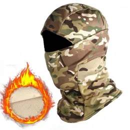 Inverno Tattico Passamontagna Full Face Bandana Cap Sport All'aria Aperta Campeggio Caccia Ciclismo Sci Camouflage Scaldacollo Sciarpa Uomo Berretti Maschere