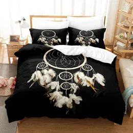 Sängkläder Sats Plus Storlek Vinter Hem Textil sängkläder Bohemian Bedroom Duvet Cover Set Housse de Couette BedlineN Boho Bed