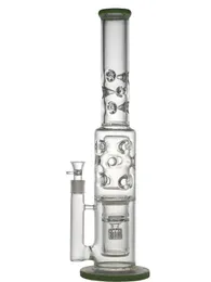 ビンテージニュー19インチPerc Glass Bong Hookahの喫煙パイプオイルバーナーが顧客のロゴを入れることができます