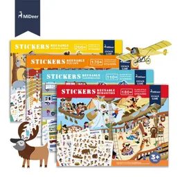 MiDeer Nuovi adesivi riutilizzabili Libro Game Pad Collection Giocattoli educativi per bambini per LJ201019