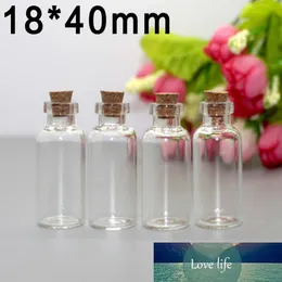 1pcs / 3pcs 5 ml glasflaska med träklämma transparent önskande flytande flaskor Provlagringsburkar Spice Containerflaskor 5