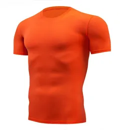 Мужские футболки Быстросохнущая компрессионная футболка для бега Дизайнерская футболка Толстовка Дышащий костюм Обтягивающая спортивная одежда для фитнеса Рубашка с коротким рукавом для верховой езды Workout 581
