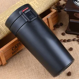 380ml Travel mug for coffee tea thermal Bottle Stainless Steel Vacuum Flasks thermocup thermo mug portable thermoses drinkware 201029