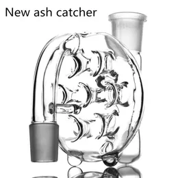 Szkło Catch Catcher Holes Perc 14mm 18mm Adapter Złącze Fajki PerColator Reclaimer do Bongs Dąb