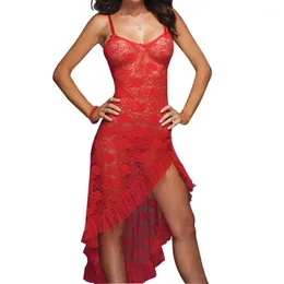 女性の寝室卸売 - ロングセクシーなナイトドレスレディースダンス衣料品TバックM-XXLアンサンブルランジェリーエロパジャマ女性ナイトドレス1