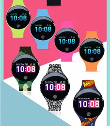 H8 Smart Wristbands Grande tela de cor esportes impermeável silicone crianças inteligente bracelete 8 cores frete grátis