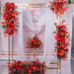 Decoratieve bloemen kransen 10 stks kunstmatige voor huisdecoratie nep gedroogde herfst bruiloft supply bloem wijnstok muur opknoping zjh087