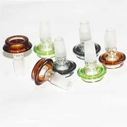 Mobius glass bowl slide flower with screen for water pipes Hookahs and glass bongs bowls smoking joint 18.8mm 14.4mm