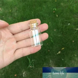 Clear Transparent Glass Bottles Jars With Cork Decorative Wedding Gift Crafts 50pcs 24*45*12.5mm 10ml