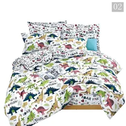 Cartoon Luxus Bettwäsche-Sets für Kinder Einzelgröße für Gilr Jungen Bettbezug Kinder Baby Bettwäsche Set Kind Bettwäsche Dinosaurier 201119