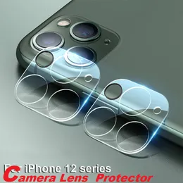 Filme de câmera Vidro temperado para iPhone 11 Pro Max 12 Pro Max Lens Screen Protector Capa Completa Clear com caixa de varejo