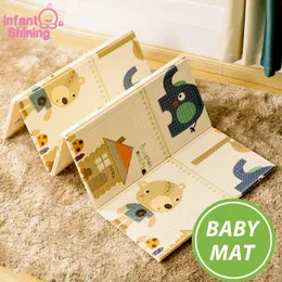 Baby Play Mat Portátil Bebê Dobrável Escalada Almofada Espuma Pad XPE Ambiental Temporada Parlor Game Cobertor LJ201113