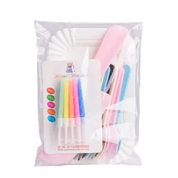 Disposable Cake Knife and Fork Set Birthday Candle Parties Wedding Festival Party Cake Tools Kit