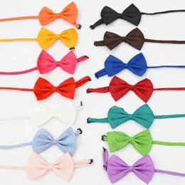 Pet Tie Dog Tie Collar Flower Accessories Decoration Supplies Pure Color Bowknot Necktie Dog Grooming Tools LX3983