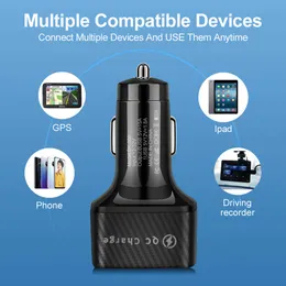 15A Car Charger 6 USB Ports 12V 24V QC3 0 Charger Adapter 5V 3A Fast Charging For Mobile Phone244Y