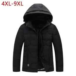 4XL-9XL Büyük Erkek Boyutu Kış Ceket Sıcak Coat Yastıklı Kalınlaşmak Parkas Marka Giyim Blouson Homme Camperas Hombre Abrigo W14 201028