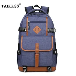 Men Canvas Backpacks for Teenagers school bags Large capacity High quality Preppy style for laptops Bolsas Masculina