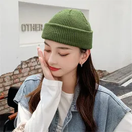 Beanie/Kafatası Kapakları 2021 Katı Unisex Sonbahar Kış Yün Karışımları Yumuşak Sıcak Örgü Kapak Kadın Kafatası Şapkaları Gorro Kayak Çok Renkli Beanies1